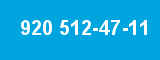 920 512-47-11